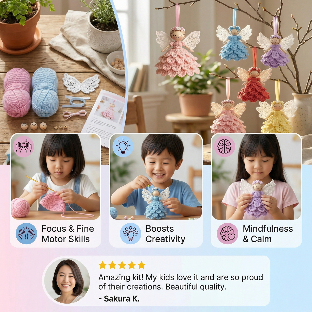 Crocheted Angels - DIY Kit
