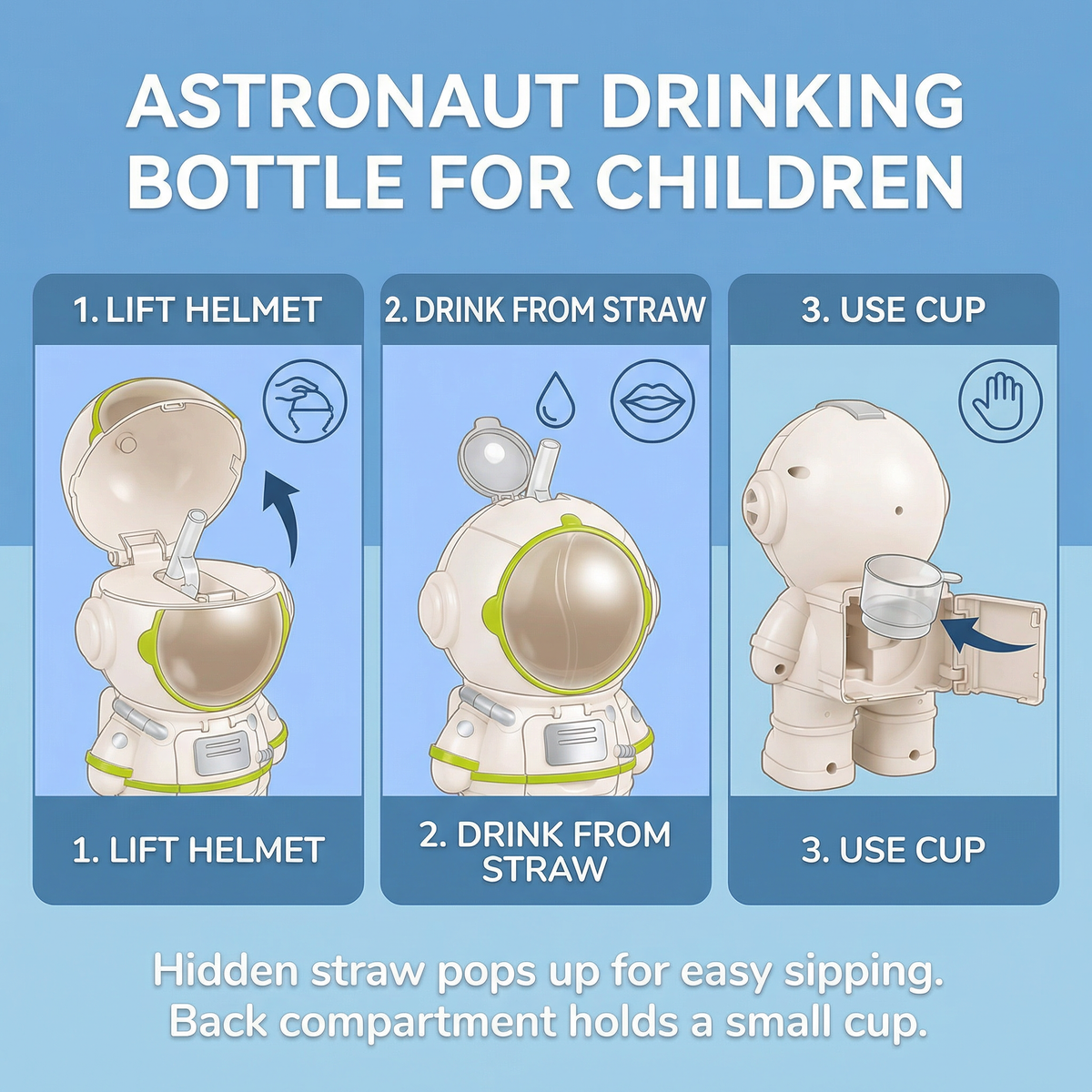 Astronaut Drinking Bottle for Children