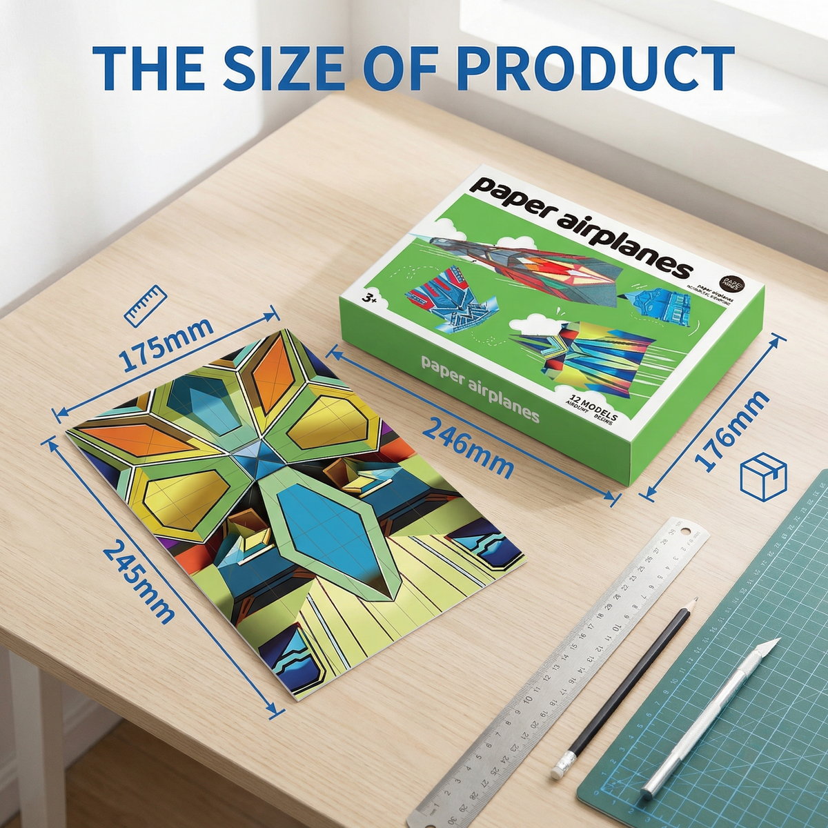 Paper Aeroplane Building Set with Instructions