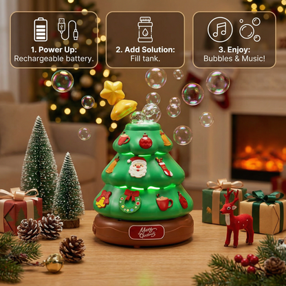 Musical Bubble Christmas Tree with Stickers for Decorating