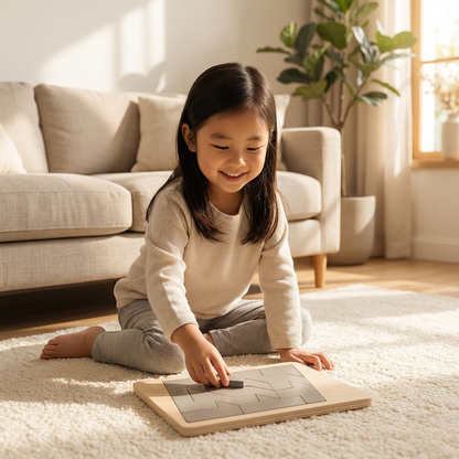 Wooden Tangram Puzzle Game