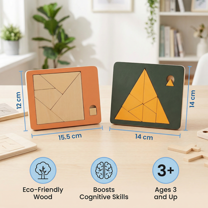 Wooden Tangram Puzzle Game