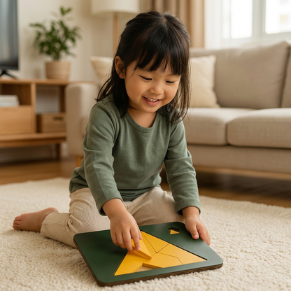 Wooden Tangram Puzzle Game