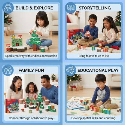 Christmas Magnetic Building Cubes