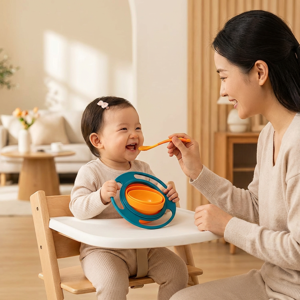 Spill-Proof Baby Bowl – Mess-Free Mealtimes