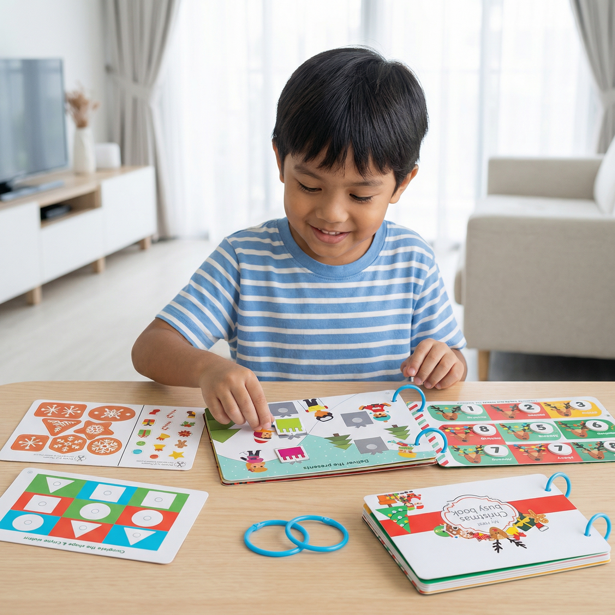 Educational Montessori Christmas Story Book