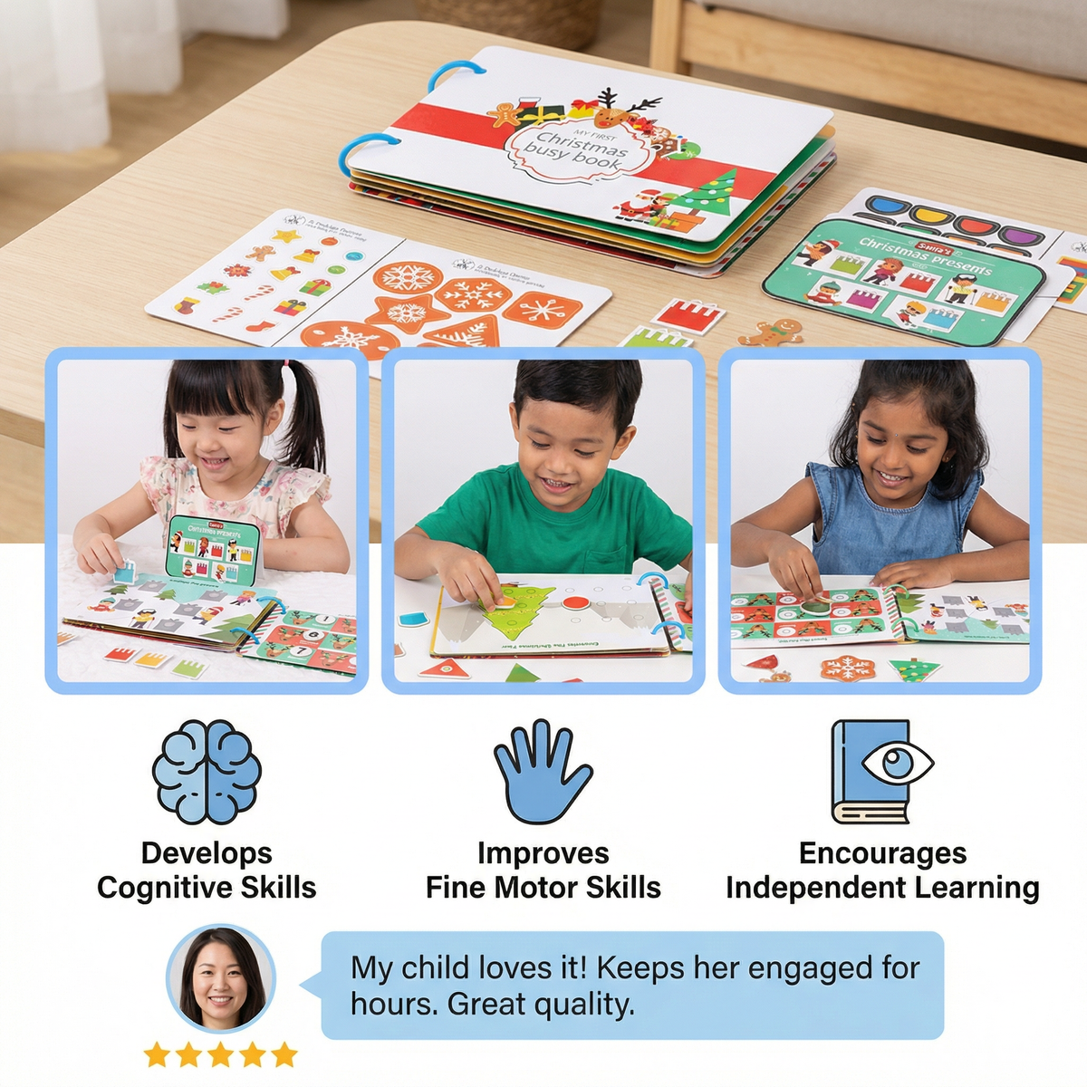 Educational Montessori Christmas Story Book