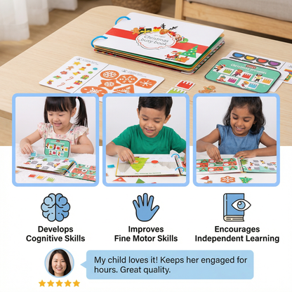 Educational Montessori Christmas Story Book