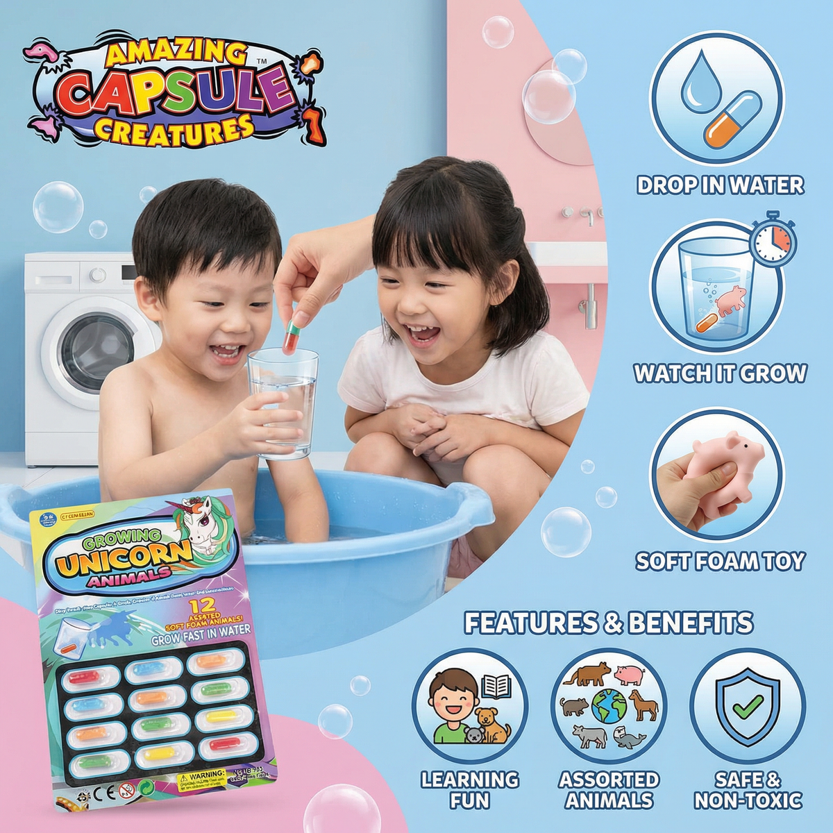 Magical Water Animal Growth Capsules