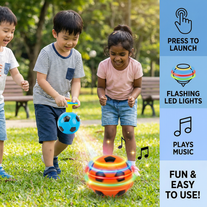 Glowing LED Soccer Spinner