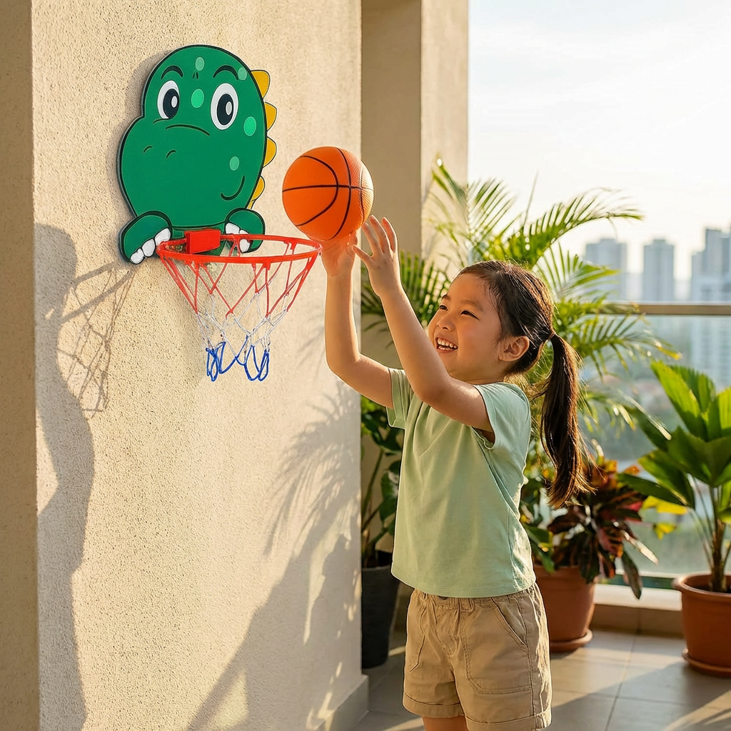 Cute Animal Basketball Set for Children