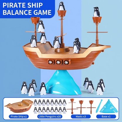Penguin Pirate Ship Balance Game