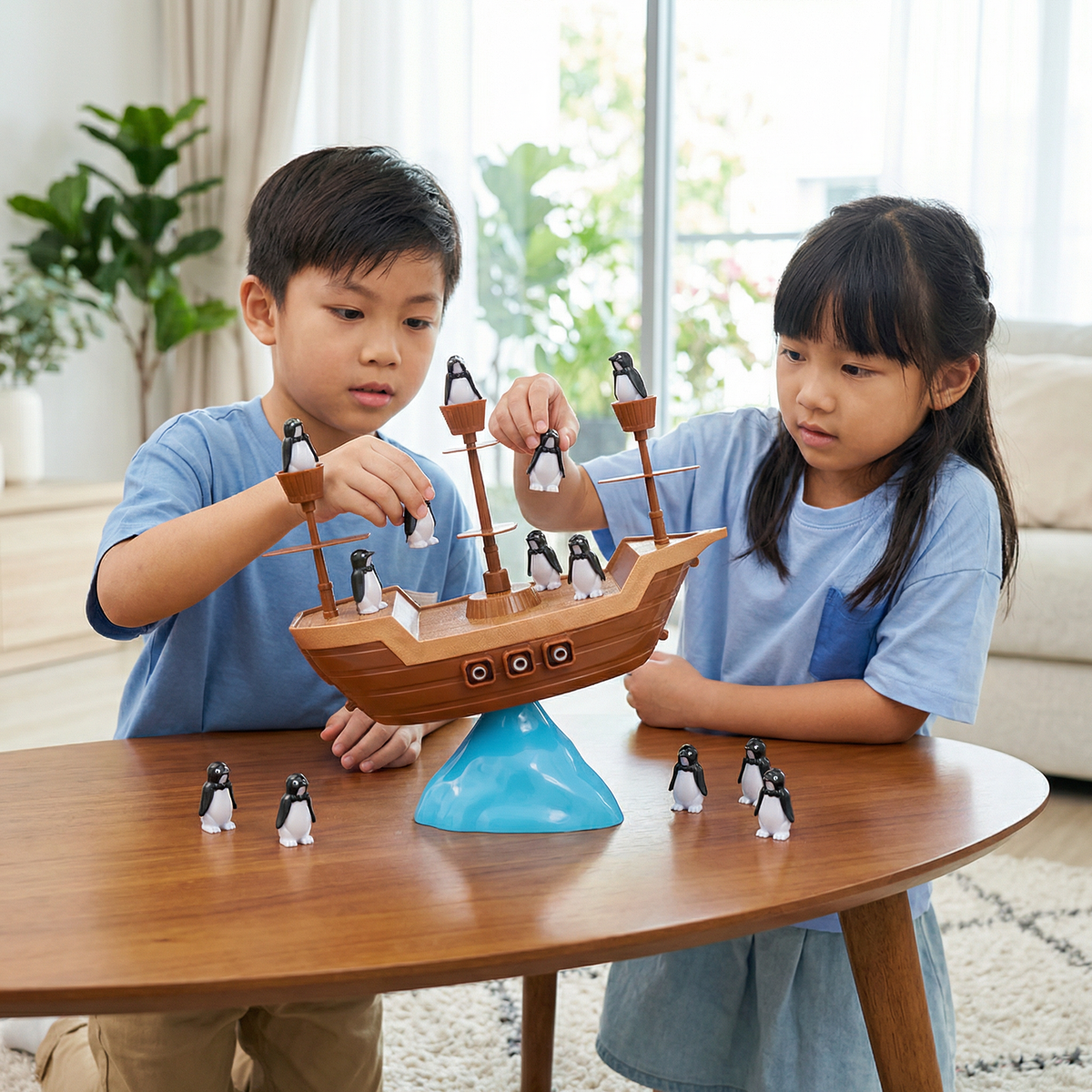 Penguin Pirate Ship Balance Game