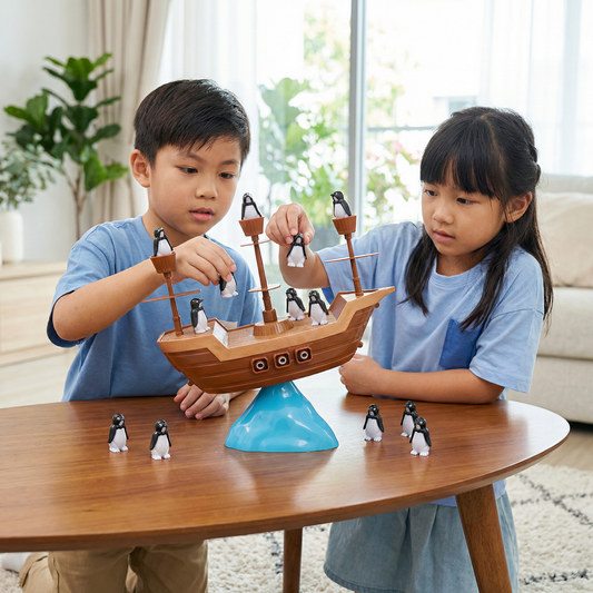 Penguin Pirate Ship Balance Game