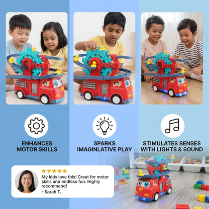 Firefighter Duck Slide Car Toy