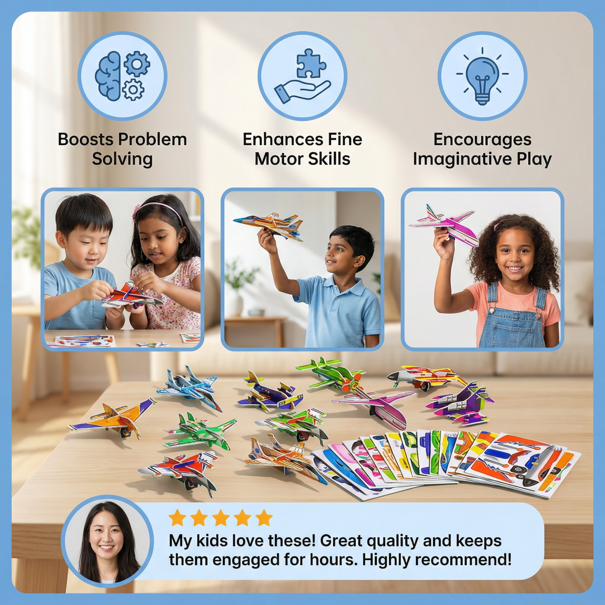 3D Cartoon Puzzle Set for Children
