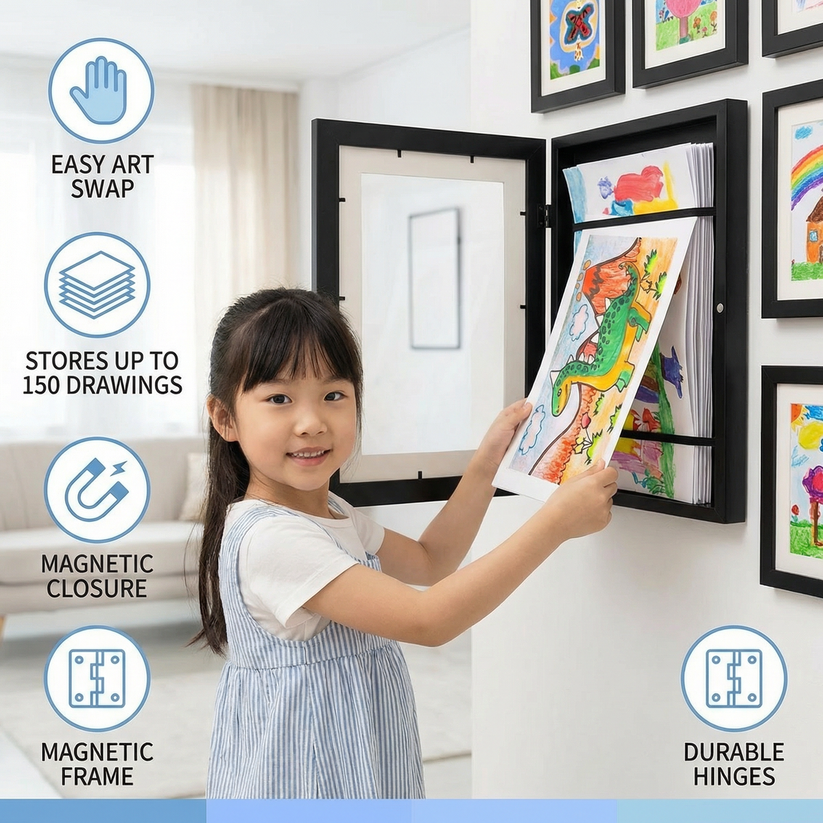 Picture Frame – For Up to 150 Drawings