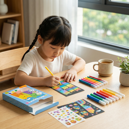 Creative Rainbow Colours Scribble Art Set