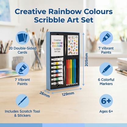 Creative Rainbow Colours Scribble Art Set