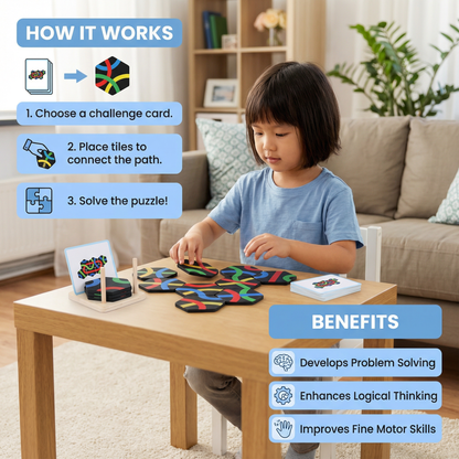 Path Puzzle – Educational Route-Finding Learning and Family Game