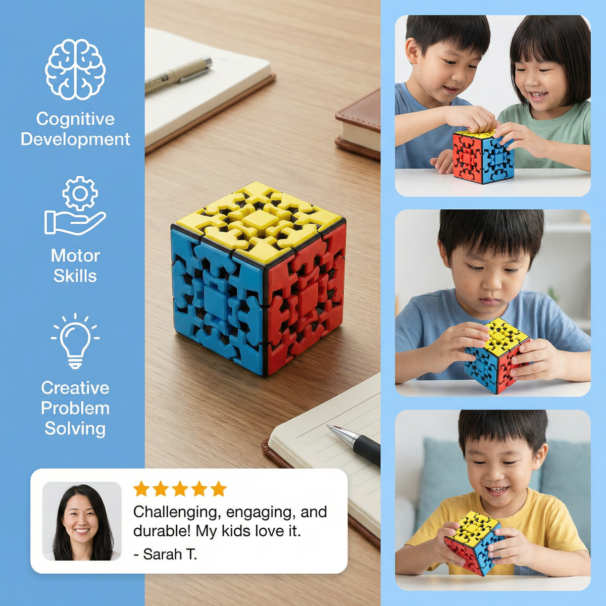 Gear Magic Cube 3×3×3 – Mechanical Logic Puzzle