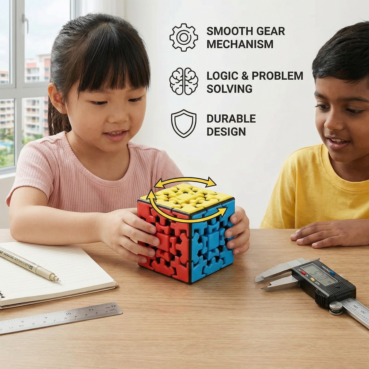 Gear Magic Cube 3×3×3 – Mechanical Logic Puzzle