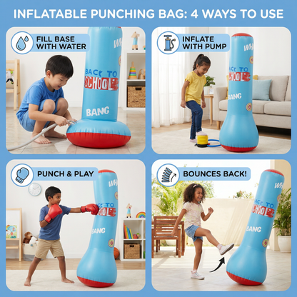 Inflatable Children’s Punching Bag with Water Filling