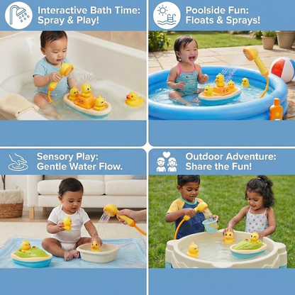Duck Fountain Bath Toy With Shower Head