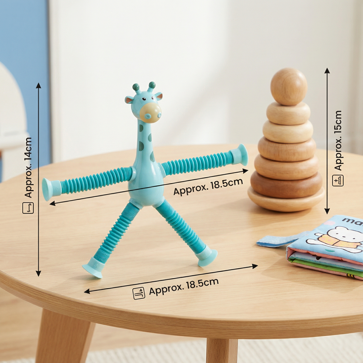 Sensory Suction Cup Giraffe Baby Toy
