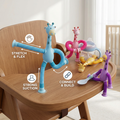 Sensory Suction Cup Giraffe Baby Toy