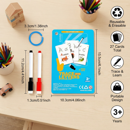 Reusable Numbers and Letters Learning Book for Children