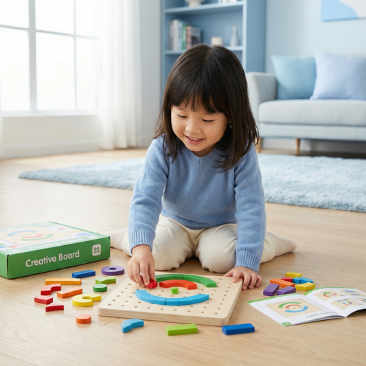 Creative Letters, Numbers, and Shapes Learning Board