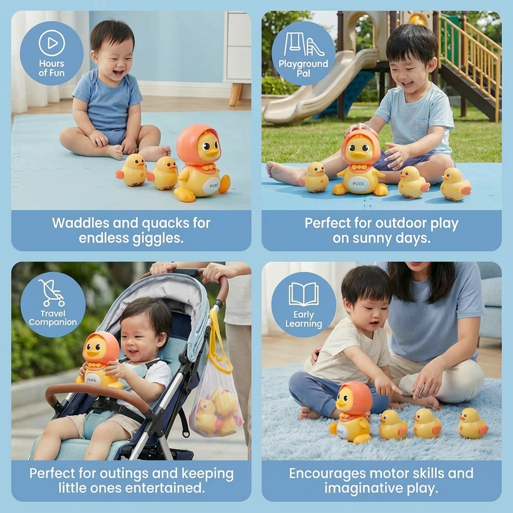 Waddling Duck Family Children's Toy