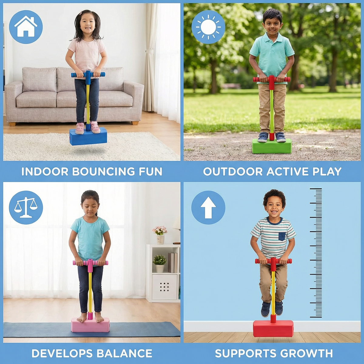 Children’s Foam Pogo Jumper – Bouncing Toy for Indoor & Outdoor Use