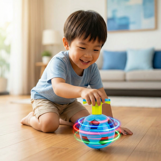 Glowing LED Soccer Spinner
