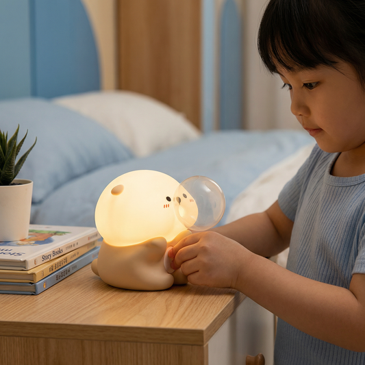 Cute Bubble Otter Silicone Night Lamp