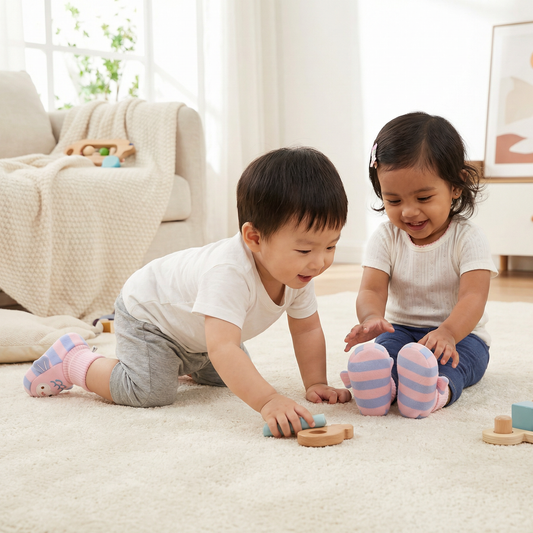 Cuddly Soft Baby Sock Shoes – Warm, Non-Slip & Comfortable