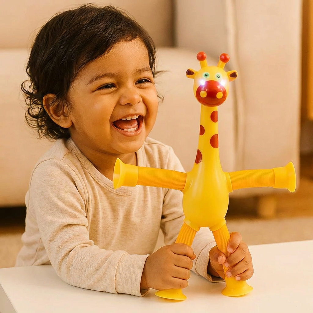 Sensory Suction Cup Giraffe Baby Toy