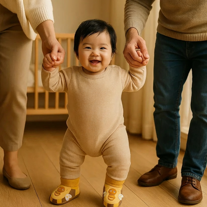 Cuddly Soft Baby Sock Shoes – Warm, Non-Slip & Comfortable
